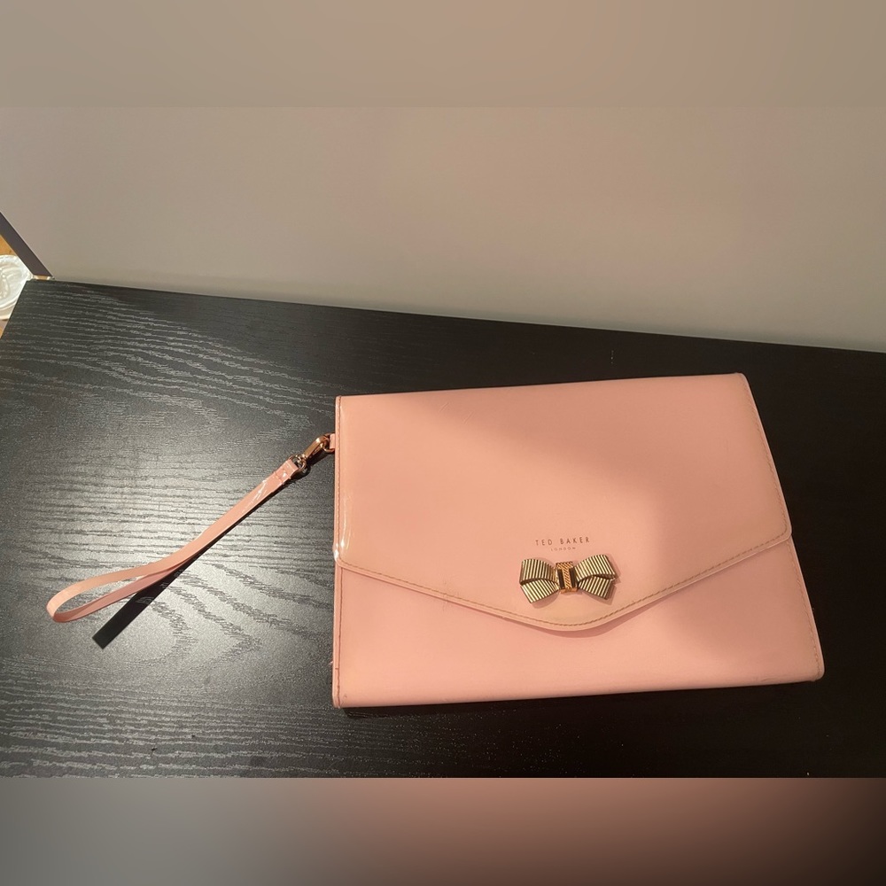 Pink ted baker clutch